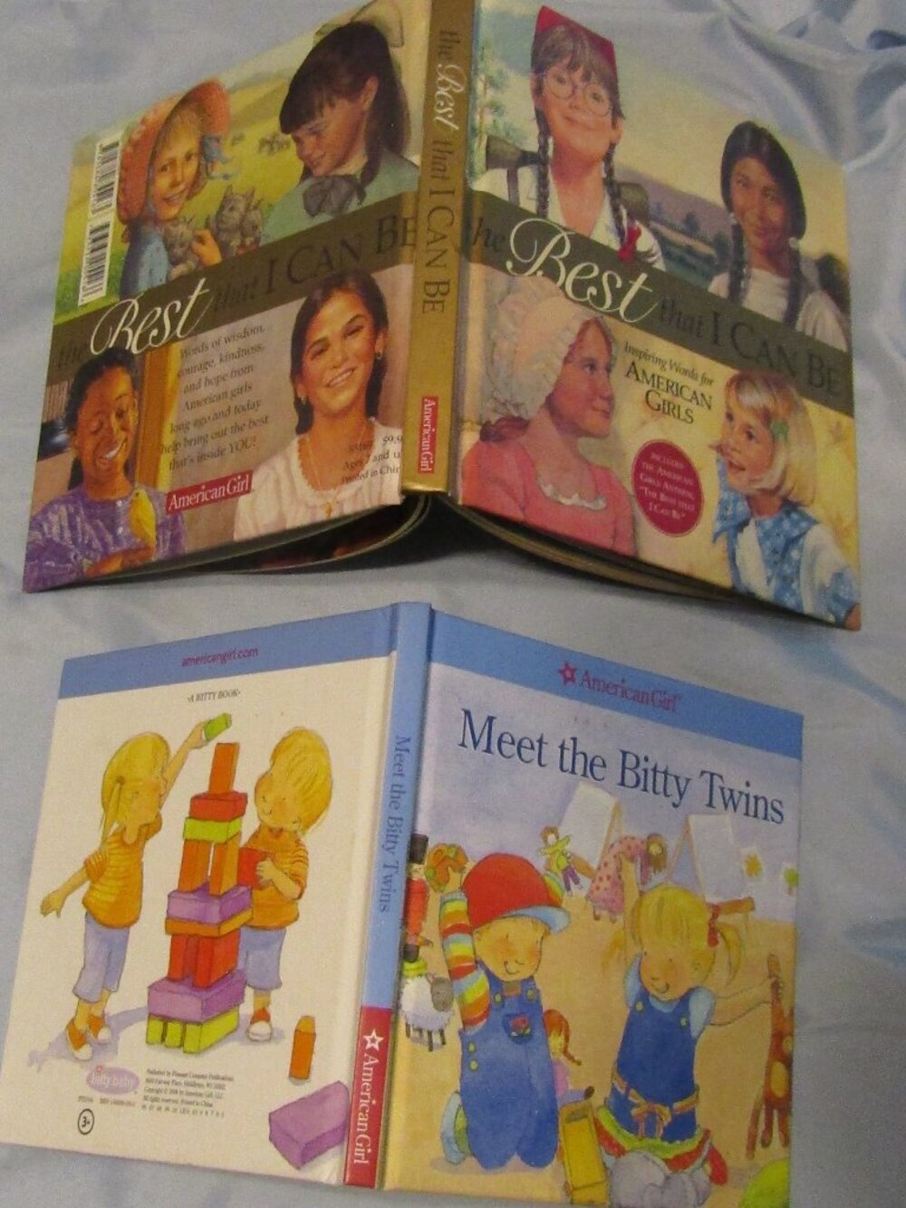Lot 2 American Girl Hardcover Books THE BEST THAT I CAN BE +MEET THE BITTY TWINS
